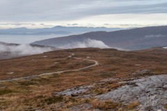 Nahe dem Bealach na Ba Aussichtspunkt, Pass nach Applecross, Highlands, Schottland